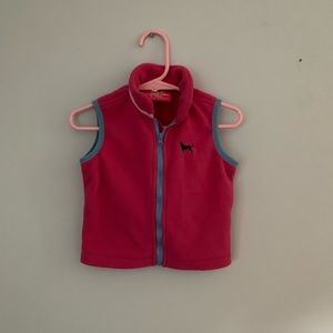 Baby girls black dog vest
